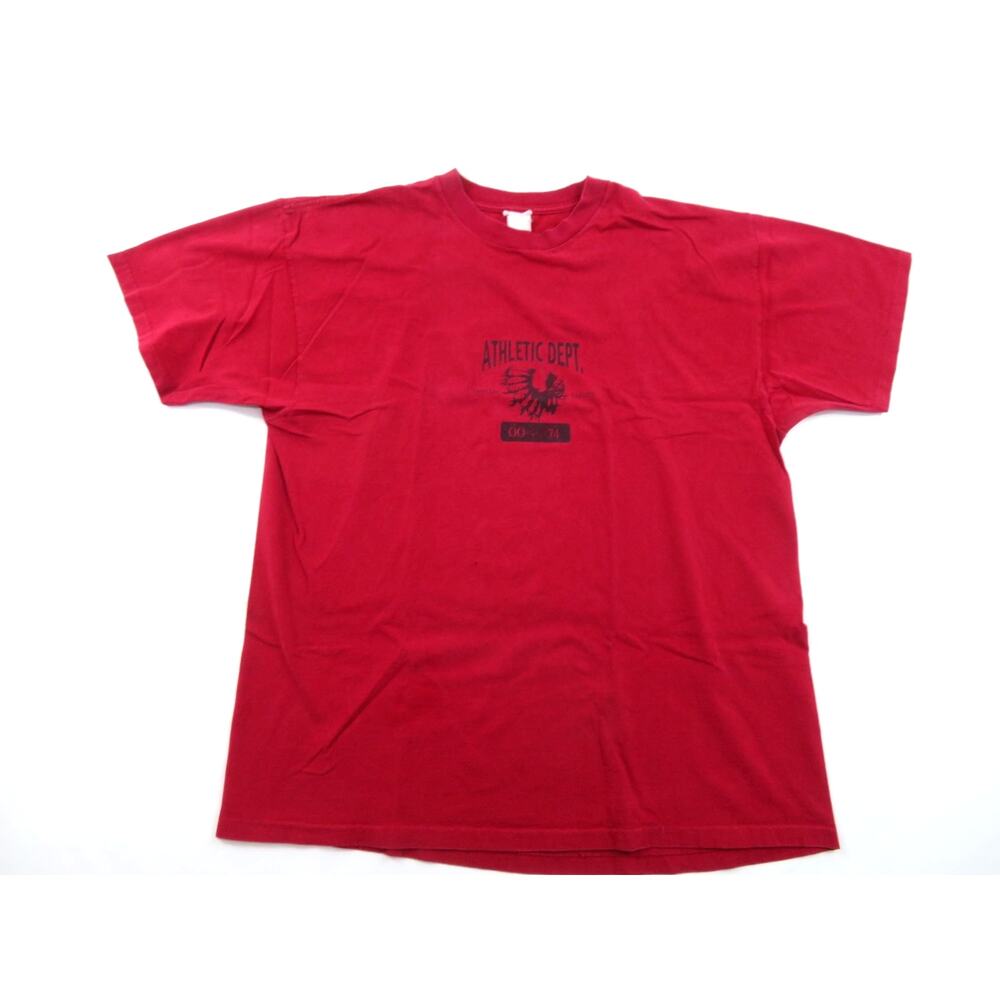 Athletic Dept Native American Graphic T-Shirt Red Sz XL 1990s